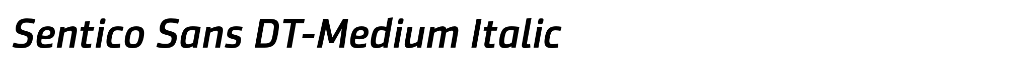 Sentico Sans DT-Medium Italic image
